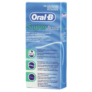 Oral-B Super Floss Seda Dental 50 unidades