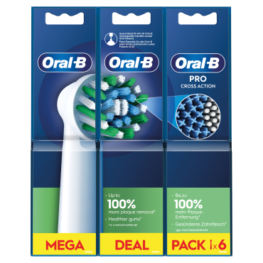 ORAL-B RECAMBIO PRO CROSS ACTION 3 XXL 6 CABEZALES