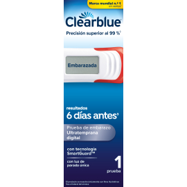 CLEARBLUE PRUEBA EMBARAZO ULTRATEMPRANA DIGITAL 6 DÍAS ANTES