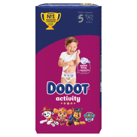 Consigue los pañales Dodot Activity Talla 5 52u