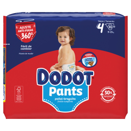 DODOT Pants Pañal-Braguita 9-15 Kg Talla 4 34u