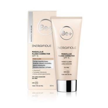 BE+ ENERG MAQUILLAJE FLUIDO CORRECTOR PIEL CLARA SPF 15