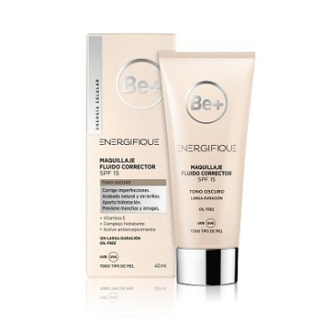 BE+ ENERG MAQUILLAJE FLUIDO CORRECTOR PIEL OSCURA SPF 15